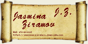 Jasmina Ziramov vizit kartica